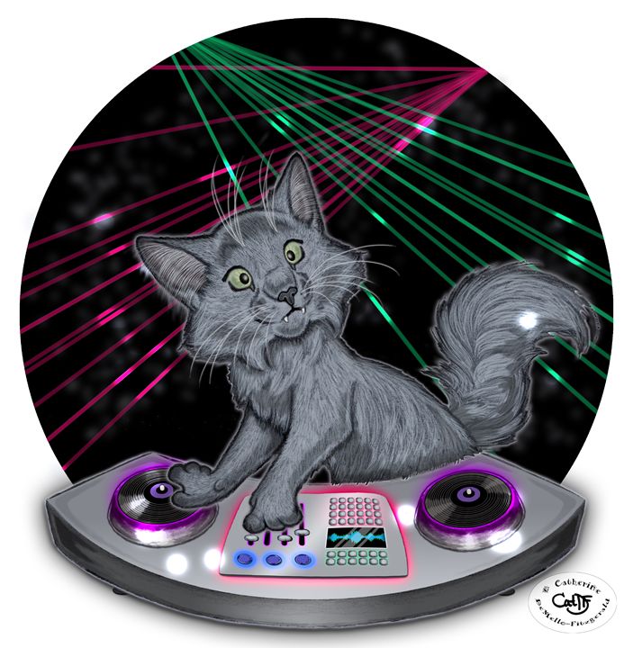 DJ Hamilton - Illustration by Cat