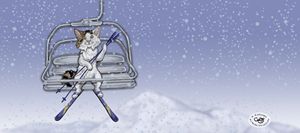 Wendell on the Ski Lift