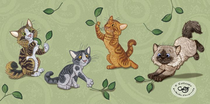 Leafdancers - Illustration by Cat