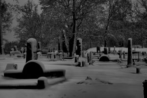 Graveyard in snow - Gote's