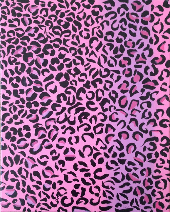 Pink and purple cheetah - Cris - Paintings & Prints, Still Life, Other ...