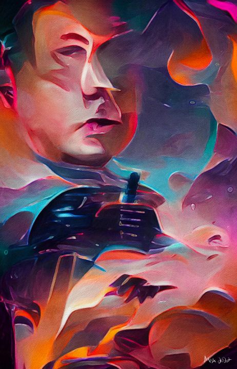 Portrait of Elon Musk - Distorted View Imagery - Digital Art & AI ...