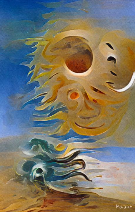 Sun and Moon - Distorted View Imagery