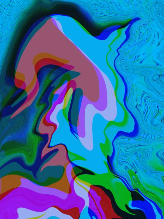 The Painter's Dream - Distorted View Imagery - Digital Art, Abstract ...