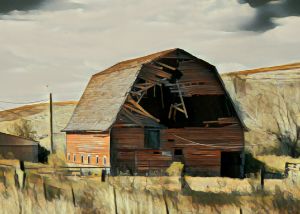 The Old Barn - Distorted View Imagery