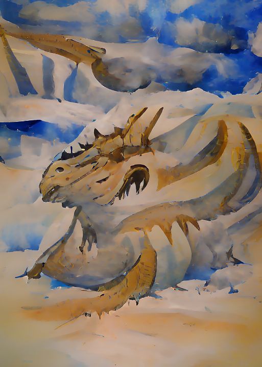 Sand Dragon - Distorted View Imagery - Digital Art, Fantasy & Mythology,  Magical, Dragons & Beasts - ArtPal