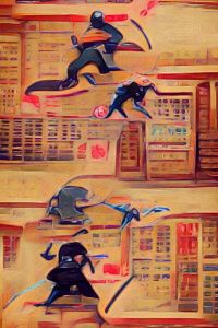 Time Traveling Ninjas - Distorted View Imagery
