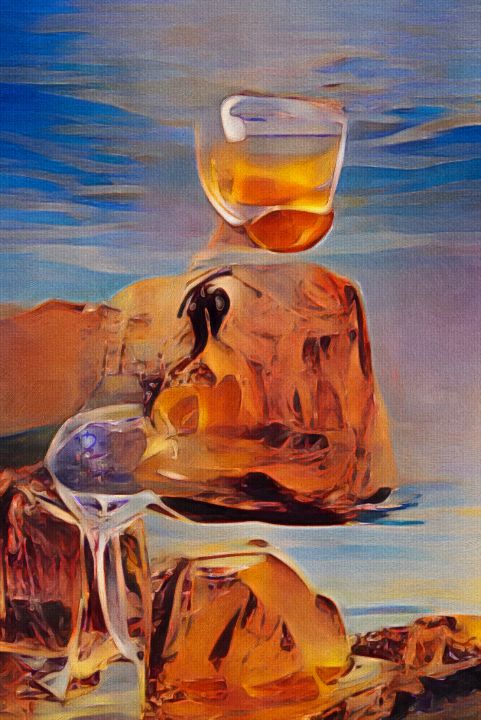 Brandy on the Rocks - Distorted View Imagery