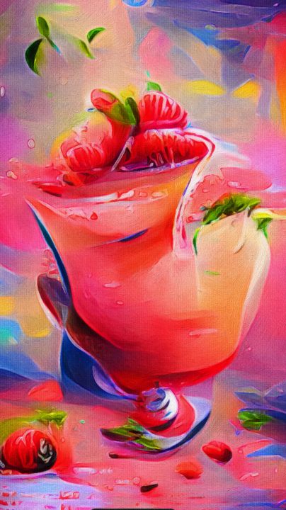 Strawberry Margarita - Distorted View Imagery