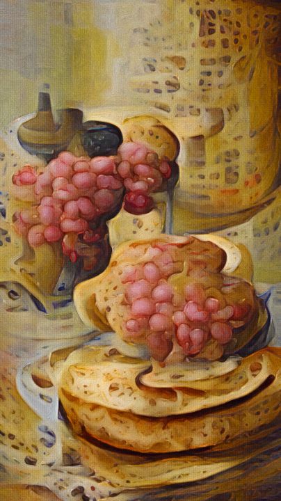 French Wine & English Crumpets - Distorted View Imagery