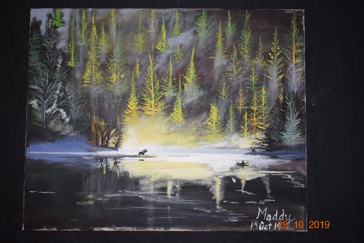 Mystique Forest Acrylic Painting Original Paintings Prints