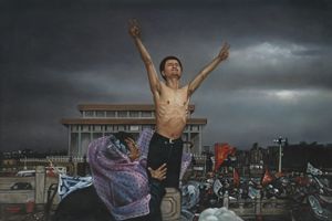 Chinese Students on Tiananmen Square