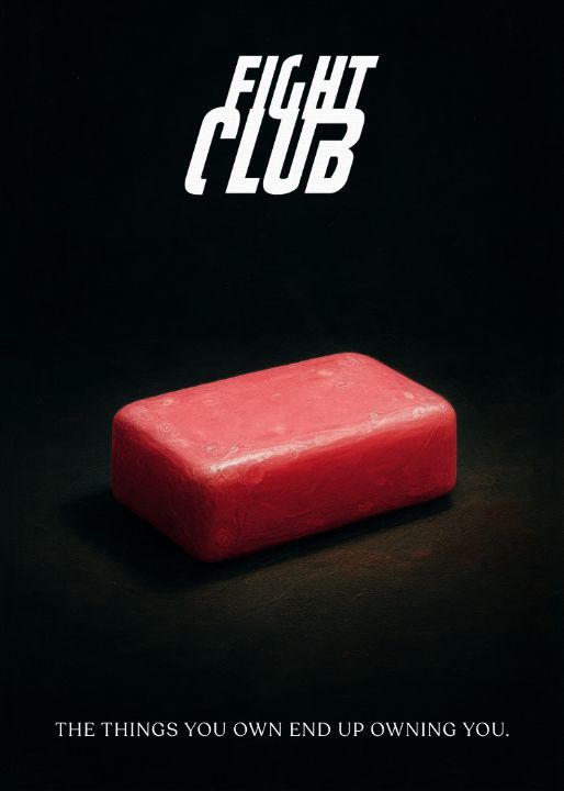 Fight Club Soap Bar Art Print by Pop Chart Lab