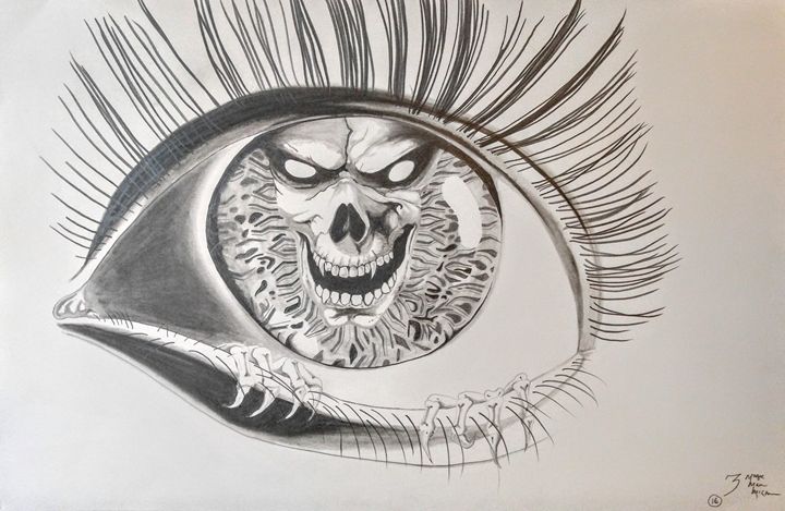 Evil Eye Drawing by Eden Oved - Pixels