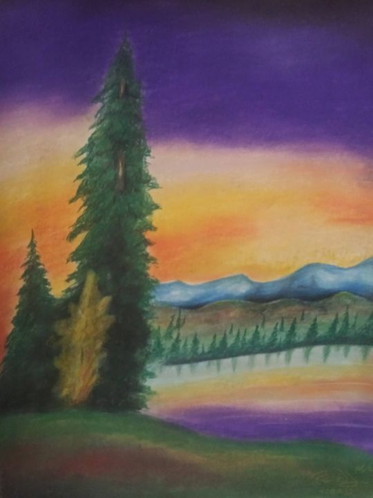 Purple Sunset - McClellan Free Inside Art - Paintings & Prints ...