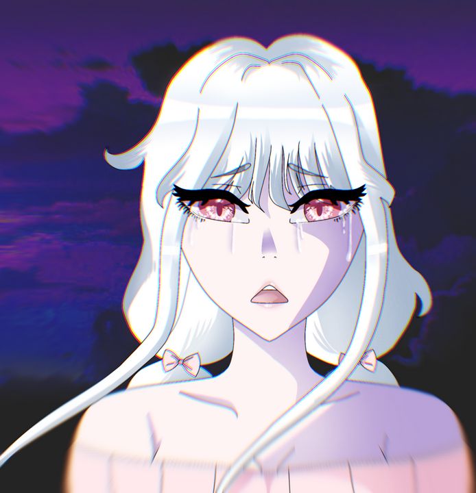 Sad anime girl crying - Aleyna