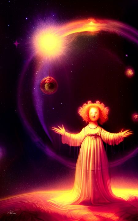 Indigo Child Star Guide Print Jesus Alphonso Gallery Paintings