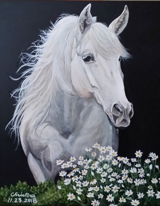 White horse - Christina Wonderland