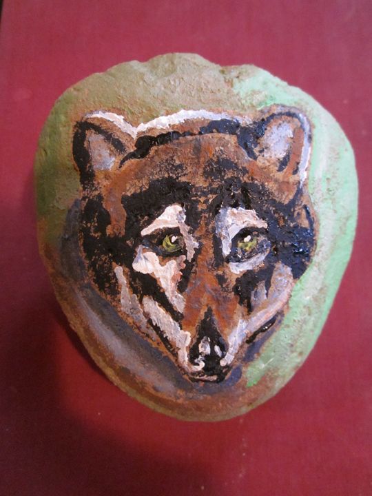 Wolf on Stone - chris cooper's art