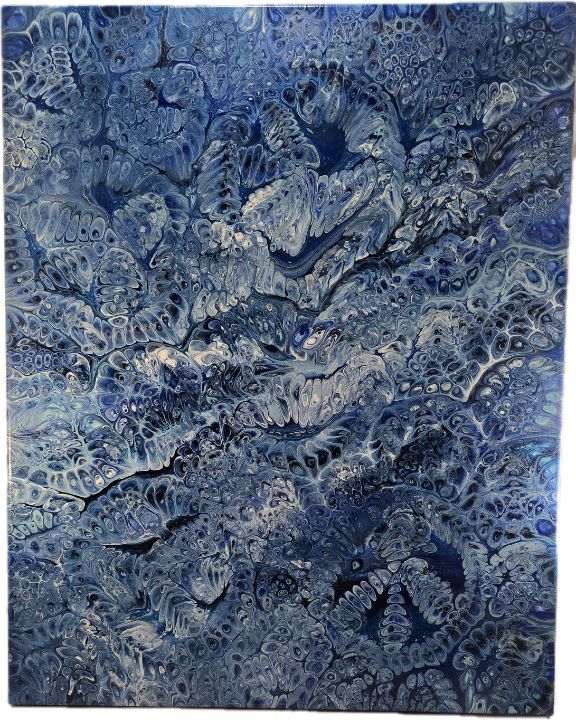Blue Bell - Glorious Colors by Annie - Paintings & Prints, Abstract ...