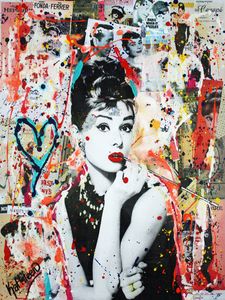 Audrey Hepburn Coca Cola Painting Tote Bag by Kathleen Artist PRO