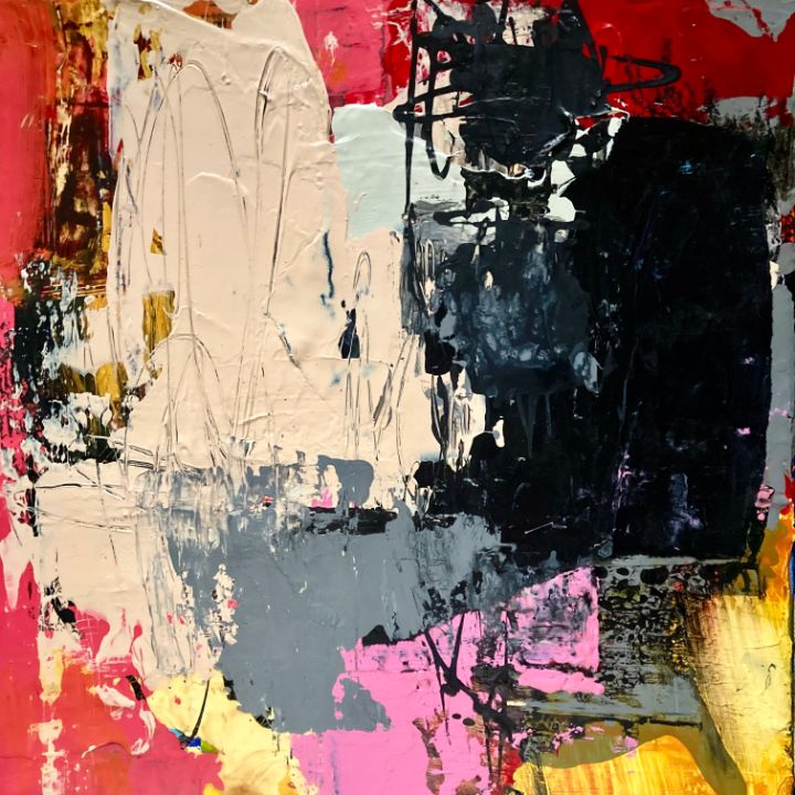 2026 Inner Energy 12x12 mixed media - Diane Leon - Paintings