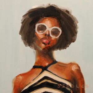 Beach Girl 4 - Simone Scholes Art