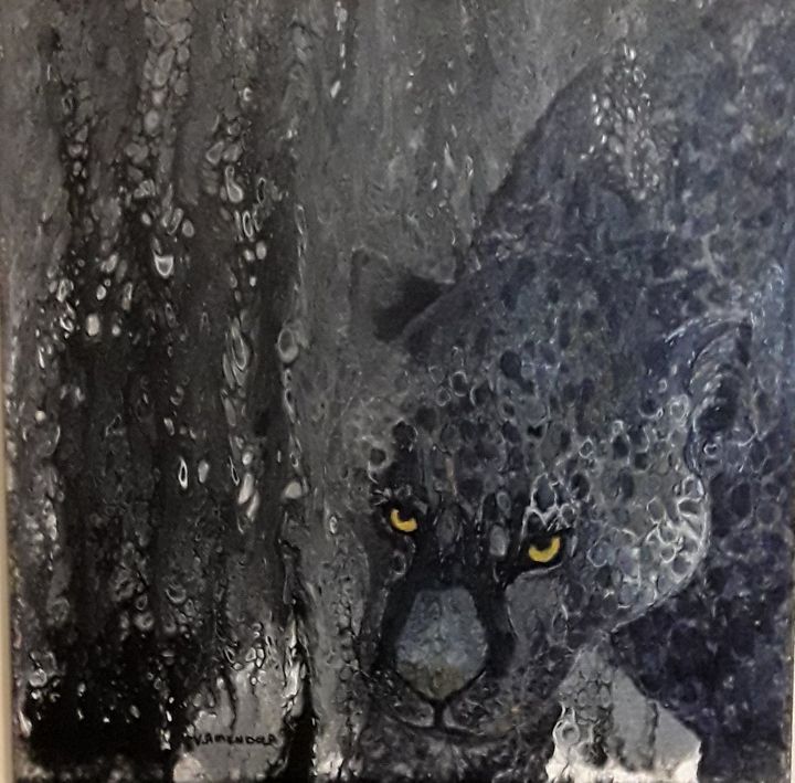 Night Stalker Art Amendola Paintings Prints Animals Birds Fish Wild Cats Leopard Jaguar Artpal