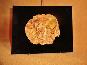 Print of wood The art of carving