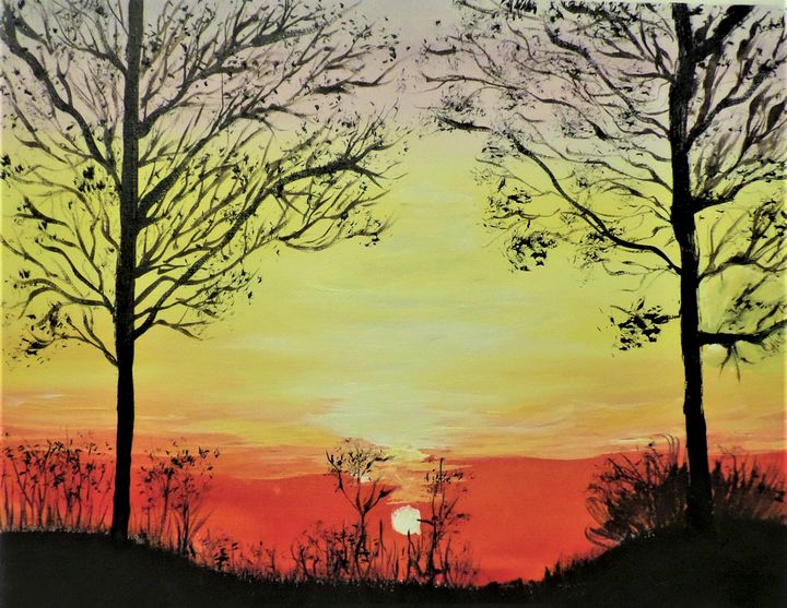 Sunset View - Allison Prior Art - Paintings & Prints, Landscapes ...