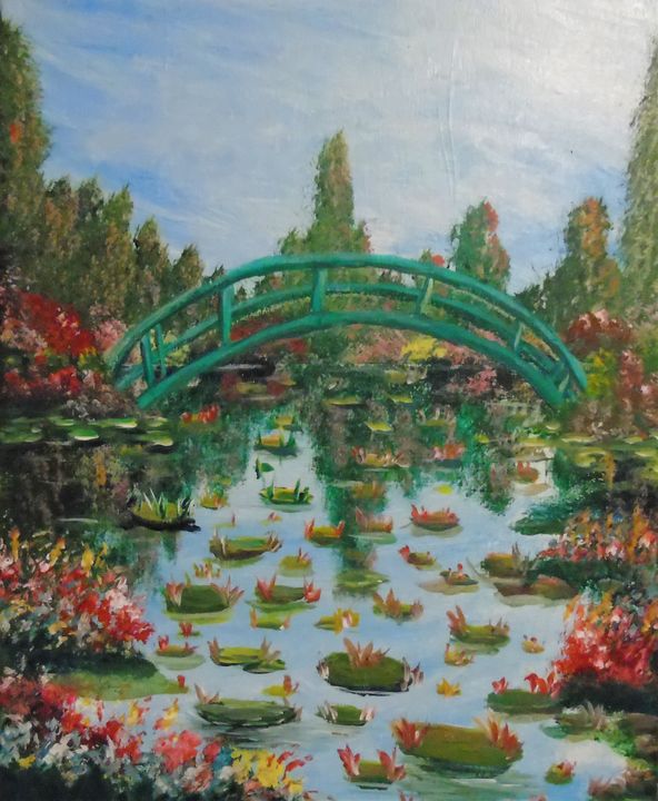 Monet's Garden - Allison Prior Art - Paintings & Prints, Landscapes ...
