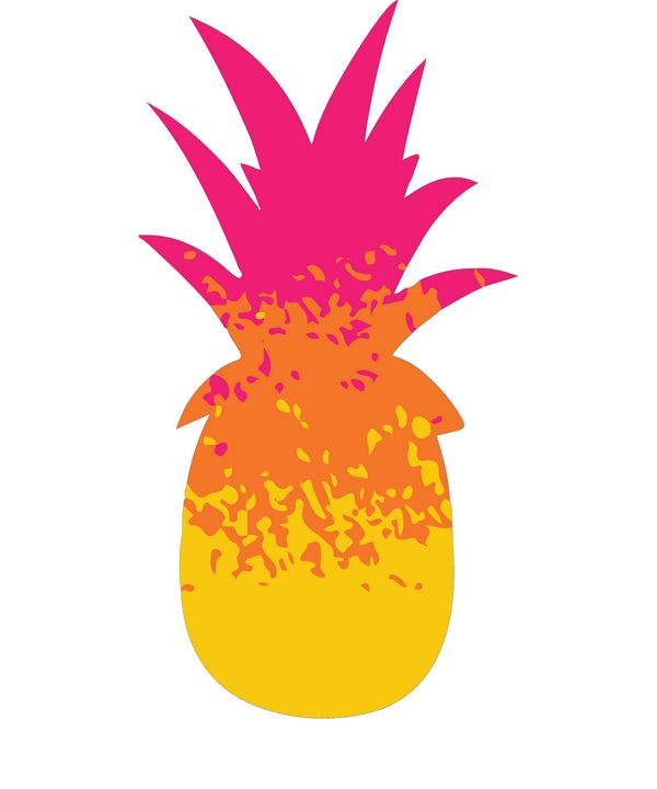 Ombre Pineapple summer - zak bakir