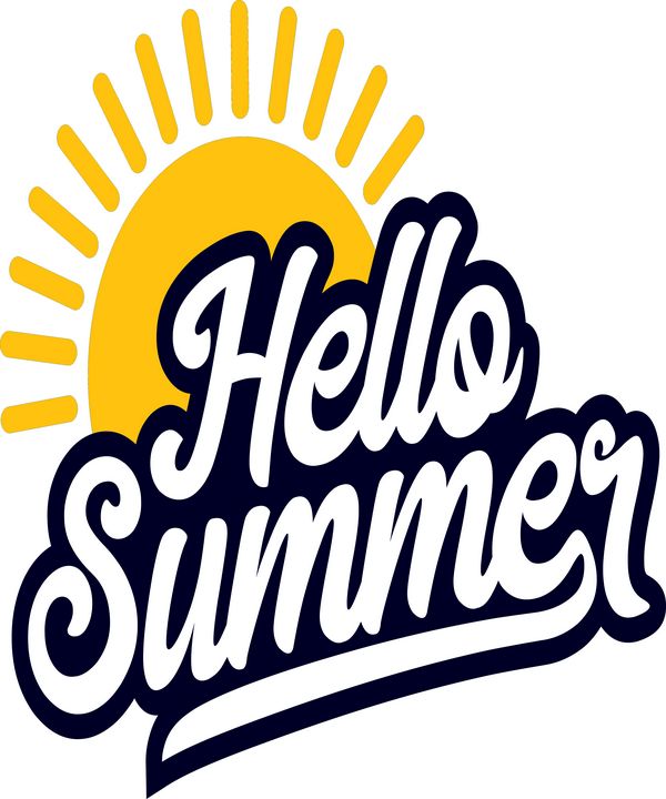 Hello Summer Typographic Line - zak bakir