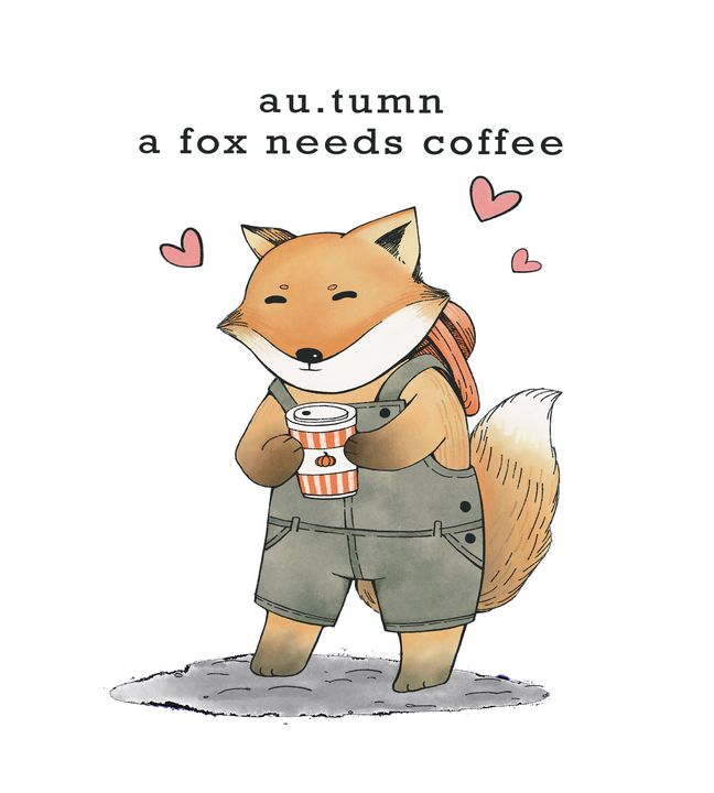Autmn a fox needs coffee - zak bakir