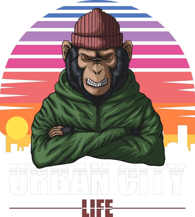 Angry Urban Monkey City - zak bakir