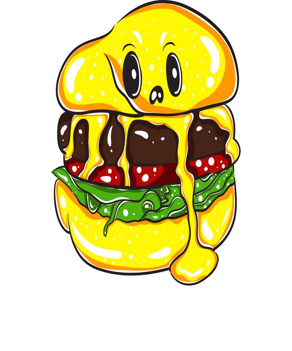 Yellow Burger Monster - zak bakir