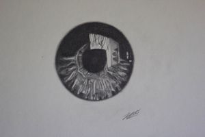 Graphite Eye Drawing