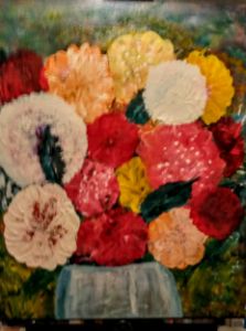 Flowers are powerful - Unique art work 1957