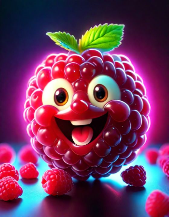Raspberry - Fine Art VIP club - Digital Art & AI, Food & Beverage ...