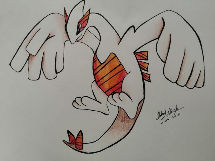 How to Draw Lugia  Pokemon 