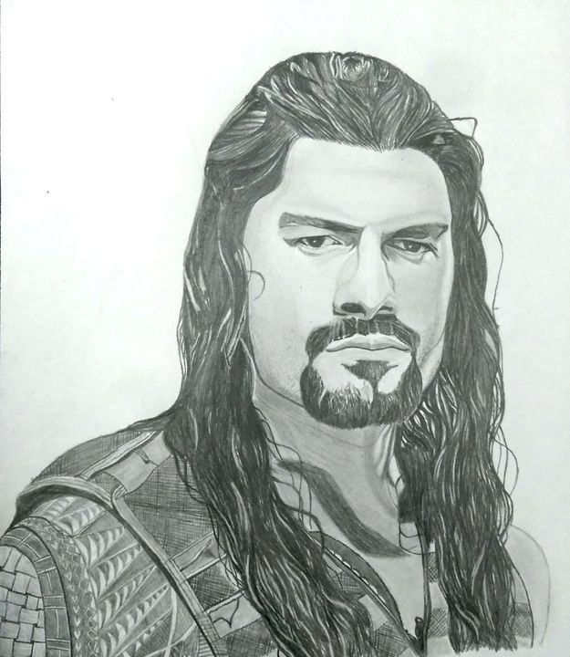 Fajarv Wwe Roman Reigns Drawing Photos