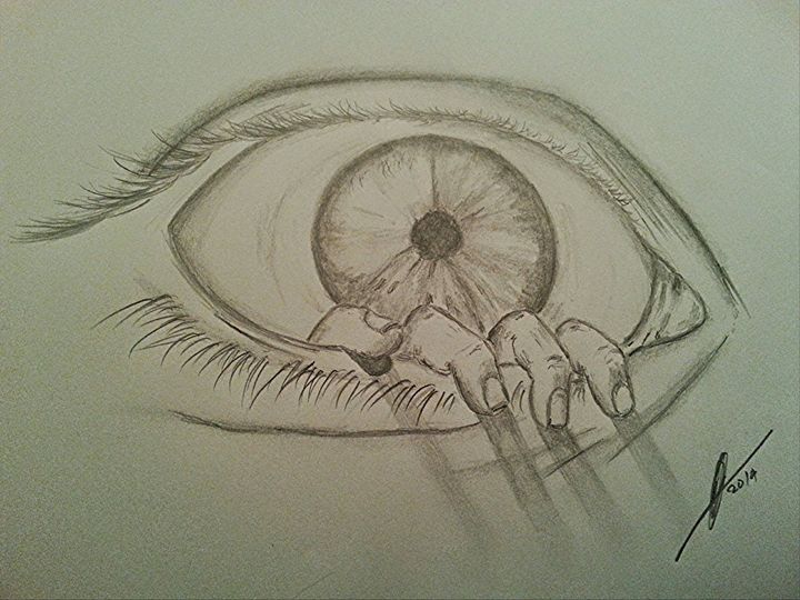 Weird Eye Art - Collin A. Clarke - Drawings & Illustration, People ...