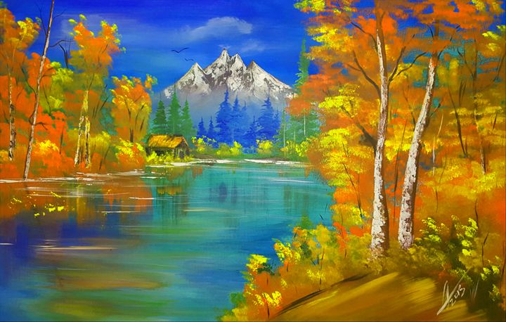 Autumn Retreat - Collin A. Clarke - Paintings & Prints, Landscapes ...