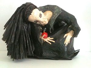 Witch with apple