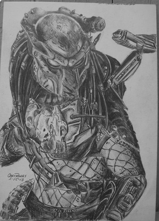 predator - Paint and Sketch by Casey Rhodes - Drawings & Illustration ...