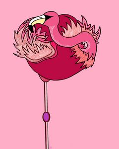 Pop art Flamingo