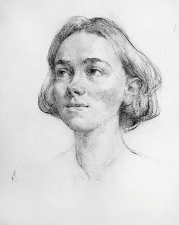 Alina portrait - Irina Croissaner - Drawings & Illustration, People ...
