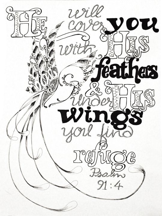 Under his wings inspiredcreativeart drawings illustration
