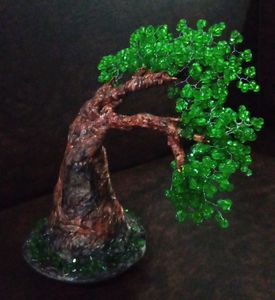 beaded bonsai tree