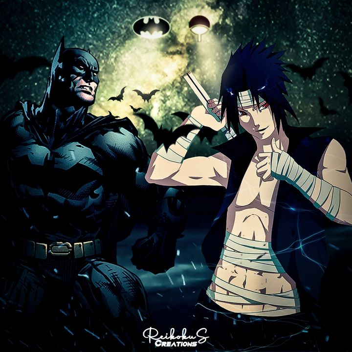 Batman x Sasuke - Reikokus Creations - Digital Art, People & Figures,  Animation, Anime, & Comics, Other Animation, Anime, & Comics - ArtPal